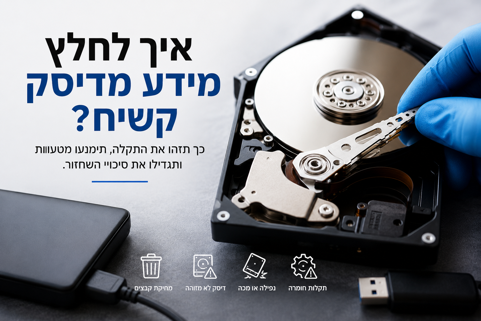 איך לחלץ מידע מדיסק קשיח? המדריך המקצועי שיכול להציל שנים של זיכרונות וקבצים חשובים